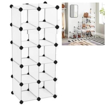 Imagem de Estante modular sapateira 10 modulos organizador de brinquedos roupas 