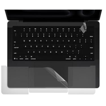 Imagem de CaseBuy Conjunto de capa protetora para descanso de palma acessórios para MacBook Pro 35.6 cm 2021-2025 M4 M3 M2 M1 Pro/Max A2442 A2779 A2918 A2992 A3401 A3112 A3185, proteção de teclado antiarranhões