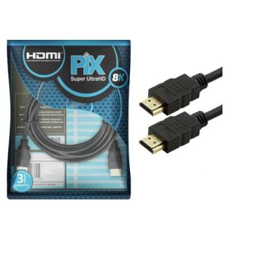 Imagem de Cabo hdmi gold 2.1 8k 0,5m - pix