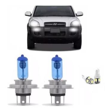 Imagem de Lampada Super Branca Farol Alto / Baixo + Led Tucson 06 / 13 - Techone