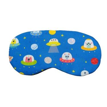 Imagem de Máscara de Dormir Alienigena Tapa Olhos espaço nave ET infantil fofo azul