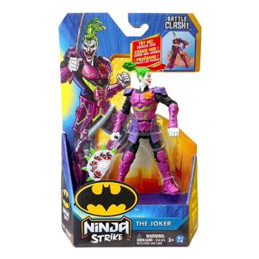 Imagem de Boneco Coringa de 15cm e Acessórios - Batman Ninja Strike