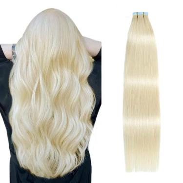 Imagem de Fita adesiva em extensões de cabelo SUYYA Platinum Blonde 50g 20cm 20 