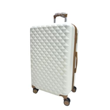 Imagem de Mala Média 23Kg Expansível Branca Diamond Ultra Leve Abs