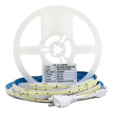 Imagem de 2X Fita Led Direta 22W 240Leds/M Rolo 10M Não Usa Fonte Cor