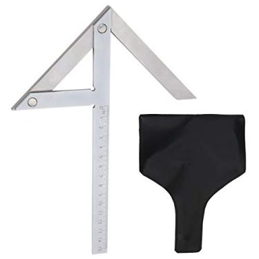 Imagem de Transferidor de Medidor de ângulo Central de Alta Precisão Em Aço Inoxidável para Marcação de Círculo de Marcenaria, Ferramenta de Régua Durável de 45/90 Graus para Usinagem e