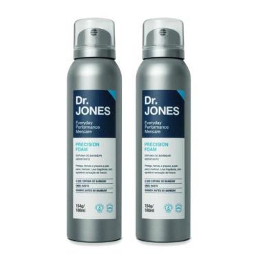Imagem de Kit 2 Espumas de Barbear Hidratante Precision Foam Dr Jones 160ml - Dr