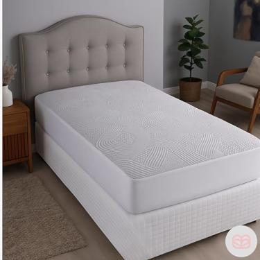 Imagem de Protetor de Colchão com Elástico Antiácaros e Lavável (Solteiro)