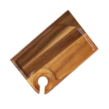 Imagem de SiaBiced Prato de aperitivo com porta-copos, bandeja para lanches, tábua de queijos para restaurante, hotel, cozinha doméstica, Retângulo