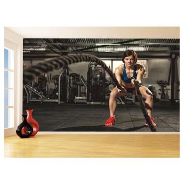 Imagem de Papel De Parede 3D Academia Exercício Crossfit 3,5M Aca27