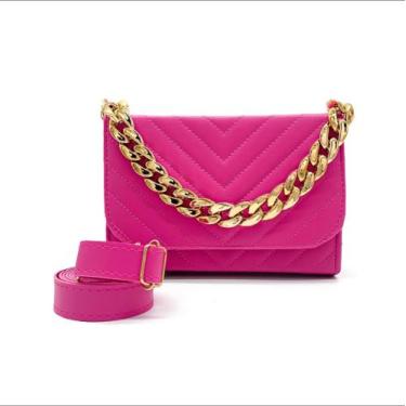 Imagem de Bolsa Feminina Tiracolo Luxo Bordada  Alça Corrente De Mão E Transvers