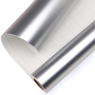 Imagem de Papel de embrulho Ribbli Matte Silver Metallic 76cm x 10mm