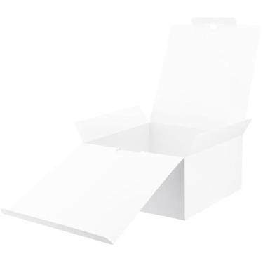 Imagem de Caixas de presente UnicoPak, pacote com 8, 25x25x13 cm, grandes, branc
