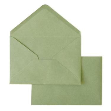 Imagem de Envelope Ponatia, pacote com 50, verde sálvia, 11x16 cm, selado