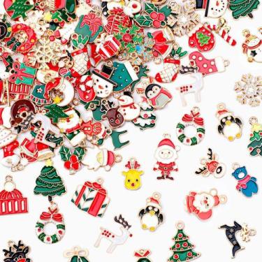 Imagem de Amuletos de Natal MARFOREVER 120 unidades para fabricação de joias