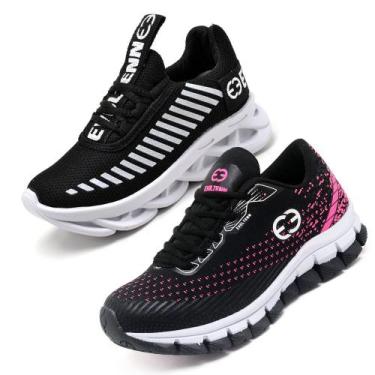 Imagem de Tênis Infantil Feminino Esportivo Modelos Diferentes - Kit 2 Pares Pre