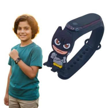 Imagem de relógio infantil menino e menina digital para criança a prova de água 