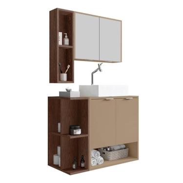 Imagem de Gabinete Banheiro Star Cuba Dalla Torneira DL08 Valv Click