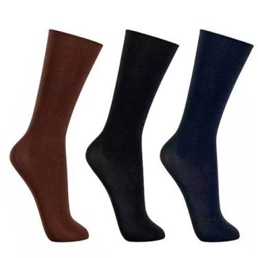 Imagem de Kit 3 Pares de Meias Sociais Lupo Meianyl 06002-089, Sortida, 37/44