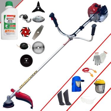 Imagem de Roçadeira 8 Em 1 Bcj431l à Gasolina + Epi + Óleo Stihl 2t