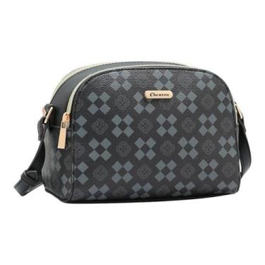 Imagem de Bolsa Feminina Chenson Elemento Gráfico Transversal, Preto