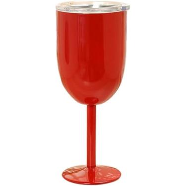 Imagem de Taça De Vinho De Aço Inoxidável Com Dupla Camada, Copo De Vinho De Grande Capacidade, Red