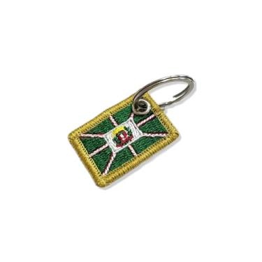 Imagem de BC0001-031 Bandeira Curitiba Patch Bordado 3,8×2,5cm (C-Chaveiro.)