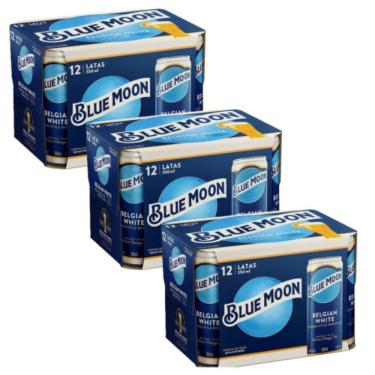Imagem de Cerveja Blue Moon Lata 350ml com 36 unidades