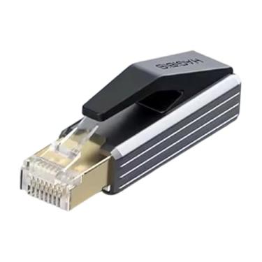 Imagem de KiBcsLic Adaptador de rede USB-C para Ethernet 1000Mbps macho para USB-C para upload, trabalho, navegação e visualização.