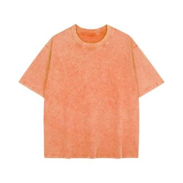 Imagem de Camiseta Unissex Retro Punk De Algodão 230g Com Ombros Caídos E Manga 