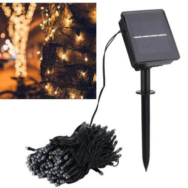 Imagem de Pisca Pisca Solar Natal 200 Leds Natalino Decoraçao Jardim Quintal Var