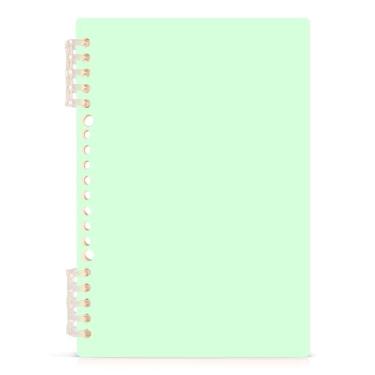 Imagem de Burbuja Caderno verde menta, papel pautado universitário A5 com 60 folhas, fichário para escritório, 1 pacote