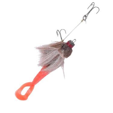 Imagem de RiToEasysports Iscas de Pesca, Isca de Pesca Macia Com Cauda de Garfo de Rato Artificial para Pesca Em Alto Mar Em água Salgada (BROWN)