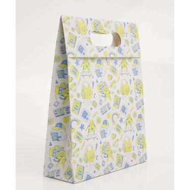 Imagem de Embalagem Presente Sacola Estampa Gatos Marisa-68027, UN, Branco