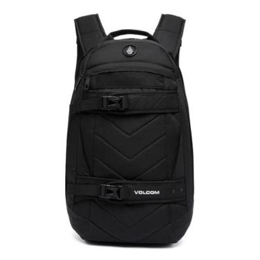Imagem de Mochila Volcom Faculdade Escolar Viagem Passeio 20L Preto, U
