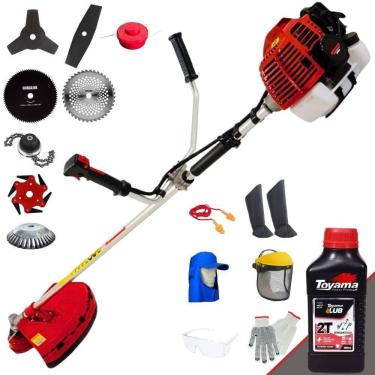 Imagem de Roçadeira Kawashima Kw43l 43c 1,7hp + Faca 2 Pontas + Faca 40 Dentes + Faca 80 Dentes + Trimmer + Escova 38c + Faca 6 Pontas