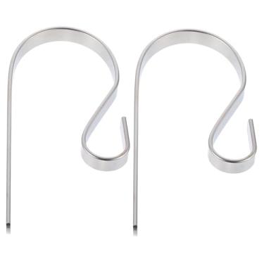 Imagem de 2 peças de ganchos de metal para pendurar em lareira multiuso com acabamento em bronze para decoração de férias