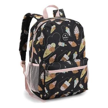 Imagem de Mochila Escolar Arco Iris Sorvete Colorida 15l Seanite Cor:Sorvete, So