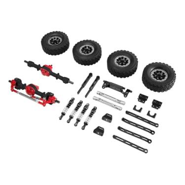 Imagem de JWQFBC Kit de Acessórios para Upgrade de Carro RC, Incluindo Pneus, Eixos Dianteiro E Traseiro, Peças Modificadas para O Modelo MN82 1/12, Preto