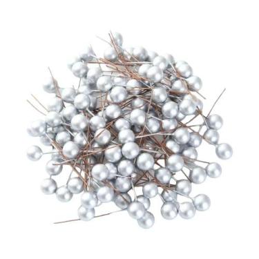 Imagem de Enfeites De Natal Em Forma De Frutas Vermelhas Douradas 50 Peças Decor