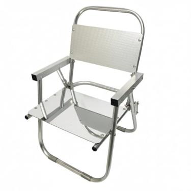 Imagem de Cadeira Alumínio Baixa Flamingo M3.12 Alumínio 100% Robusta Ergonômica Relax Polida - F0106