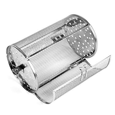 Imagem de GLOGLOW Substituição de Gaiola de Rotisserie para Forno de Fritadeira de Ar Instantâneo, Aço Inoxidável, Rotação de 360 ​​graus, Multiuso para Assar e Grelhar Saudáveis, Cabe na Fritadeira Instant