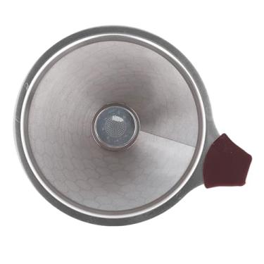 Imagem de Cryfokt Filtro de café Sem Reutilizável de Aço Inoxidável para Sabor Rico Ferramenta de Preparação de café para Fabricação de Gotejamento Manual ou Outros Métodos Gotejador de de Camada Dupla de
