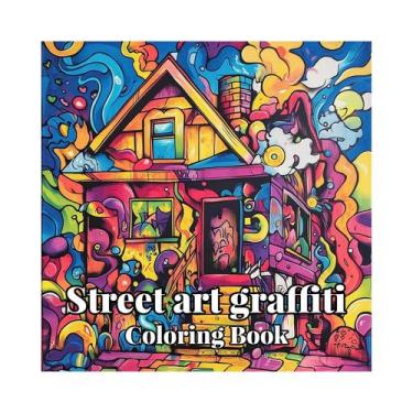 Imagem de Livro De Colorir De Arte De Rua Para Adultos Com 26 Páginas, Livro De 