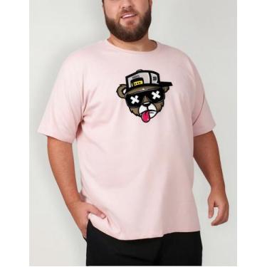 Imagem de Camiseta Urso Bolado Algodão Boné Premium P Ao G5 - Lishoope, Rosa, Cl