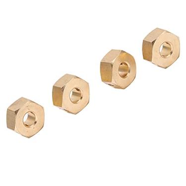 Imagem de KIMISS Adaptadores Sextavados de Roda RC Em Latão para Axial SCX10 III - Extensão de Cubo Hexagonal Resistente para Maior Estabilidade e Desempenho (8mm)