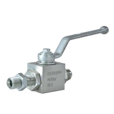 Imagem de ROUPWKWO Válvula esférica de fórmula de placa de alta pressão DN6-25 KHB-CB Válvula esférica de rosca externa galvanizada de aço carbono (DN15)