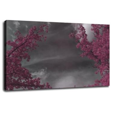 Imagem de Impressão em tela infravermelha em pôster surreal mudo arte de parede para casa 1 peça decorações com moldura 30,48 cm x 20,32 cm