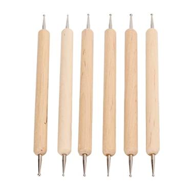 Imagem de Luqeeg Caneta Pontilhadora de Ponta Dupla, Conjunto de Caneta de Gravação Durável para Couro DIY, 6 Peças