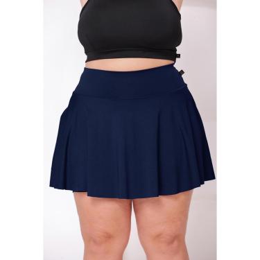 Imagem de Short Saia Babado WOLFOX Plus Size Feminino Suplex Fitness-Feminino